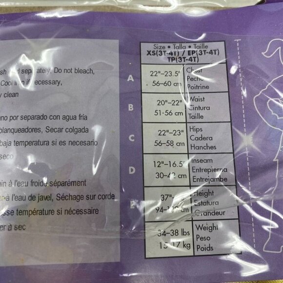 Disguise Disney Princess Belle Sz 3-4T - Picture 9 of 10